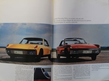 Porsche 914 Modelprogram 1969 "Vous presentent une voiture de sport" Carbrochure (8609)